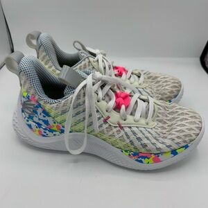 Under Armour Curry Flow 10 Splash Party Sneaker Men’s Shoe Size 8 Womens 9.5